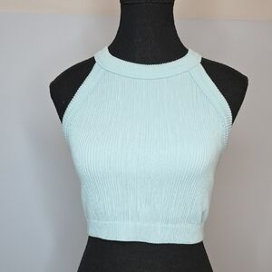 Aerie Mint Ribbed Crop Top